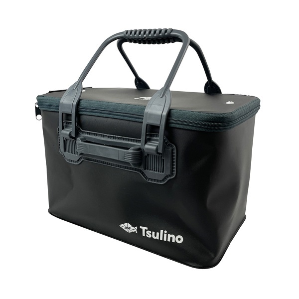 ハンドル・フタ付きの折りたたみバッカン